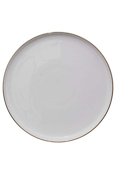 Secret de Gourmet Sublima Round Porcelain Dinner Plate White and Gold 27 cm