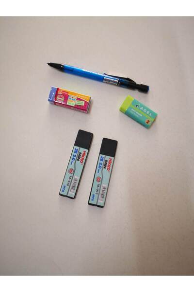 Linea İlkokul Ortaokul İçin 2.0 Mekanik Kurşun Kalem Seti – Kalın Uç (Odun Uç...