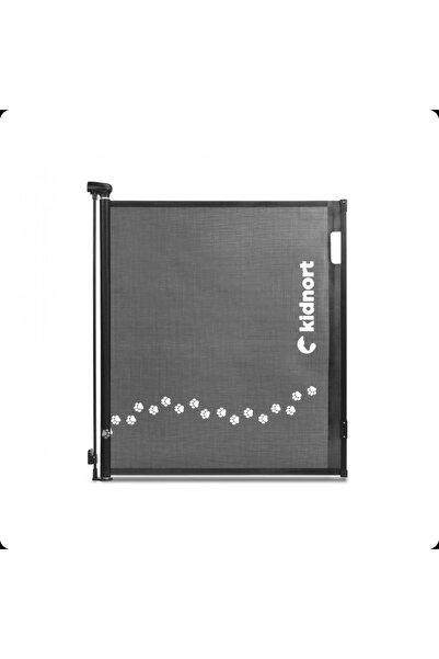 Kidnort Poarta de siguranta rulabila pentru copii, Sakerhet black, mecanism d...