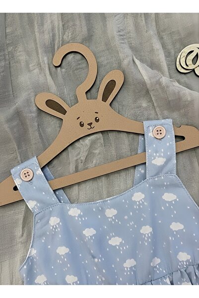 İHRA مجموعة شماعات للأطفال مكونة من 20 قطعة على شكل أرنب مصنوعة من خشب MDF