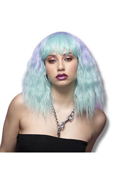 Smiffys Професионална перука Manic Panic Lavender Mist в цвят тюркоазено-лилав