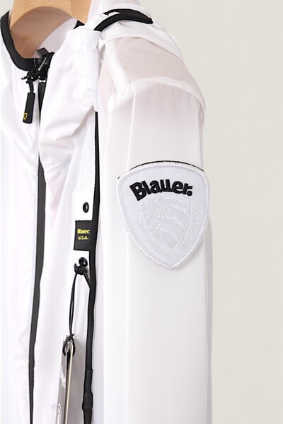 Blauer.USA Geaca Dama Blauer Impermeabila cu Gluga Alba