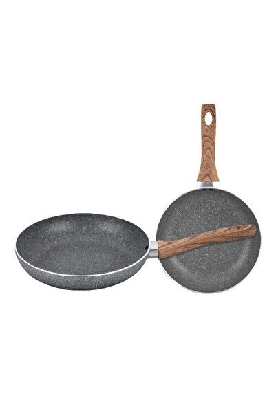 Parfait KP-02M Non-Stick Comfort Grip Frying Pan Set 2 Pieces 24/28 cm Grey