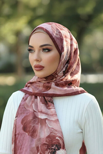 Vamelya شال روزا القطني ذو الملمس القطني من السلسلة الإيطالية المميزة