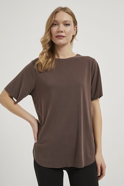 Arma Life Armalife 1624 Cycling Collar Loose Modal Women's T-Shirt