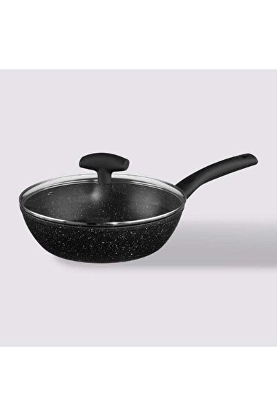 Generic Simply Smart Caractere Forged Aluminium Saute Pan with Lid Black and ...