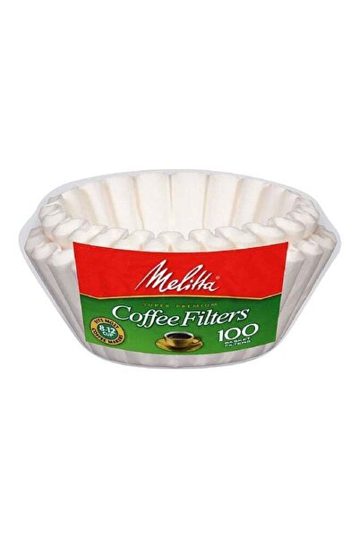 melitta 100-Piece Basket Coffee Filters White