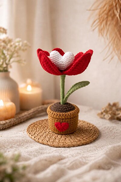 NK GURUMİ Amigurumi Saksıda Açılan Sürpriz Lale