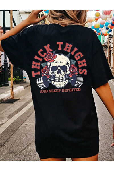 ALCİNOUS New Season Unisex Oversize Printed T-Shirt