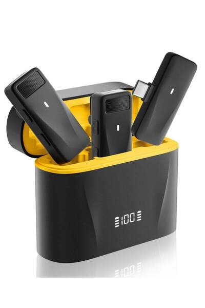 Arabest Mini Wireless Lapel Lavalier Microphone for Android Phone 2 Pack with...