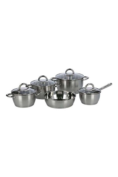 Parfait 9-Piece Sturdy Stainless Steel Non-Stick Coating Comfortable Grip Fix...