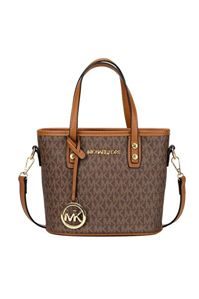 Michael Kors Plus حقيبة كروس صغيرة بشعار، حقيبة كتف، حقيبة يد