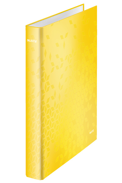 Leitz Mechanical Ring Binder A4 2 Rings 25mm/40mm Yellow WOW