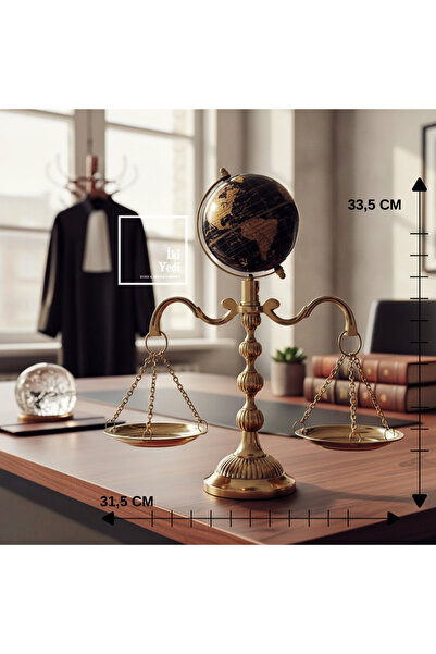 İki Yedi Konsept Occam Metal Adalet Terazisi Siyah Dünya Küresi Hukuk Bürosu ...