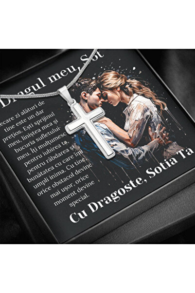 OEM Gift for Husband - Necklace with Cross and Love Message