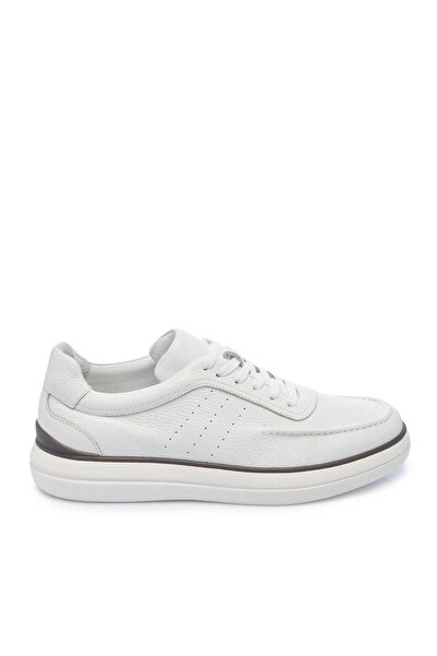 Tergan Beyaz Hakiki Deri Erkek Sneaker - E25I1AY57212-A26