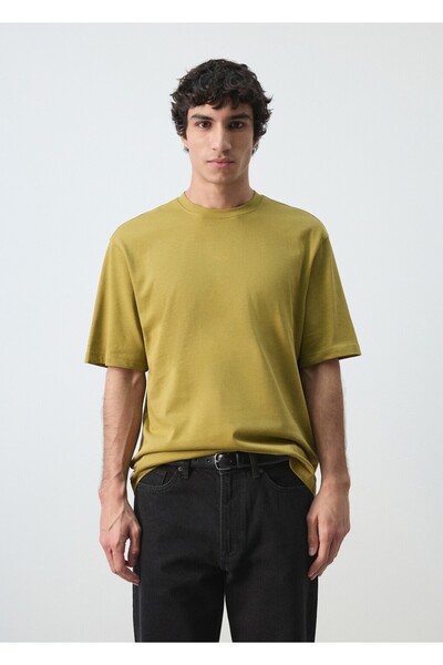 MANGO Man Heavy weight relaxed fit tişört