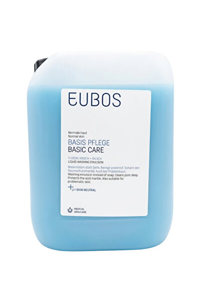 EUBOS Emulsie lichidă de spălat Basic Care, gel de duș, reumplere albastră, 5 l