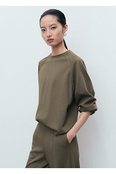 MANGO Woman Bisiklet yaka sweatshirt