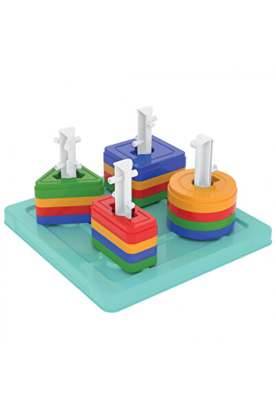 PİLSAN Geometric Shape educational set for children for sorting shapes and co...