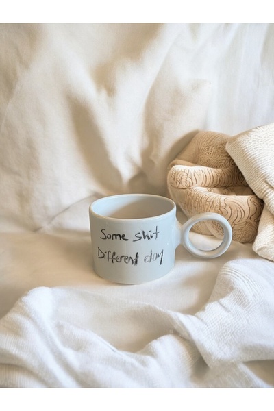 terraco ceramic Yazılı El Yapımı Seramik Kupa