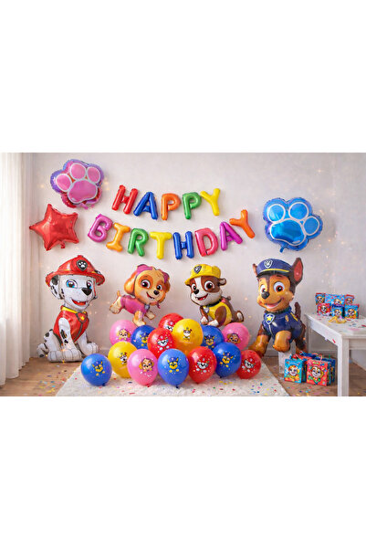 ENG PARTİ DÜNYASI 23 Parça Doğum Günü Balon Konsepti - Happy Birthday Seti HP...