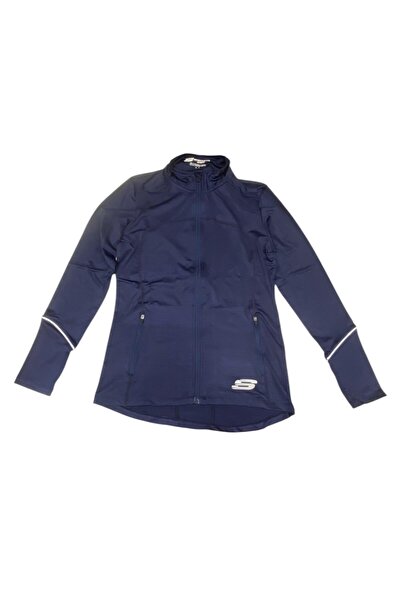 SKECHERS , Leia Mari, Sports Women Synthetic Jacket, Navy, Size 10