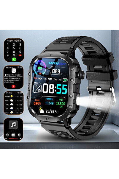 Choice Black LAXASFIT 2025 New Military Smart Watch Men Outdoor Sports Fitnes...
