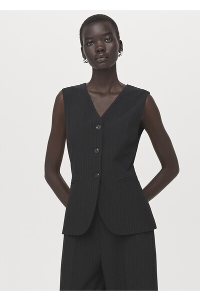 MANGO Woman Çizgi desenli tek parça takım elbise