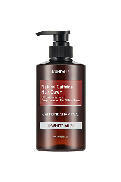 Kundal Șampon pentru îngrijirea părului cu cafeină, mosc alb, 500 ml
