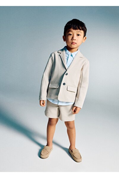 MANGO Baby Pamuklu bermuda şort