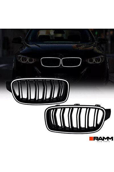 RAMM BMW 3 Serisi F30 2013-2018 LED Işıklı Böbrek Ön Panjur Seti