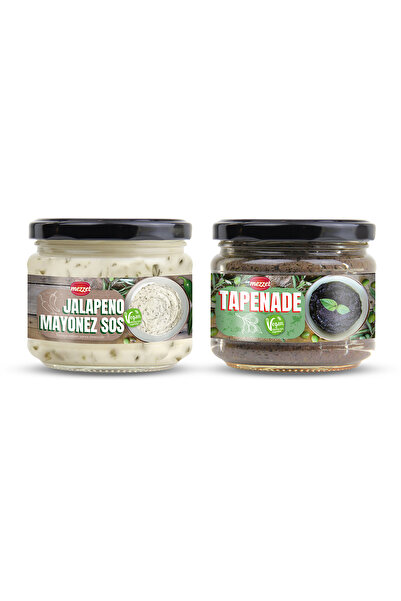 Mezzet Gurme Sandviç & Burger Sos Seti - Jalapeno Mayonez ve Siyah-Yeşil Zeyt...
