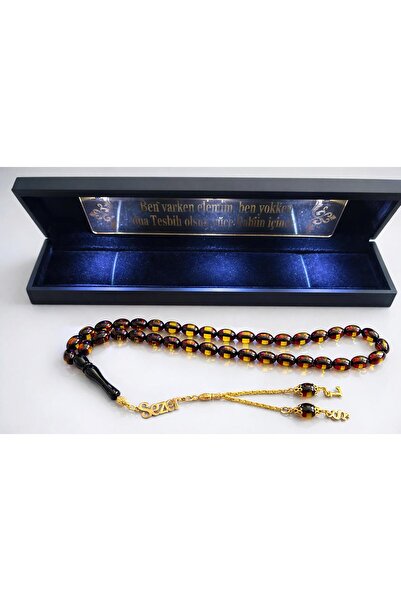 KEHRİADANA TESBİHCİLİK KEHRİADANA SÜRMELİ ATEŞ KEHRİBAR İSME ÖZEL 925 AYAR GÜ...