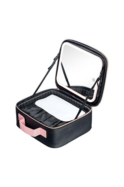 Mon Reve Geantă cosmetică portabilă cu oglindă și 3 lumini LED reglabile