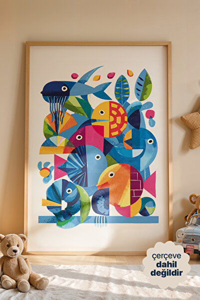 Persona Istanbul Artificial Collection "Renkli Okyanus Masalı" - Geometrik Ba...