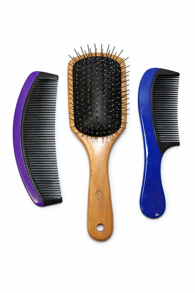 OEM Set Perie Profesională din Lemn + 2 Piepteni – Descurcare Delicată & Styl...