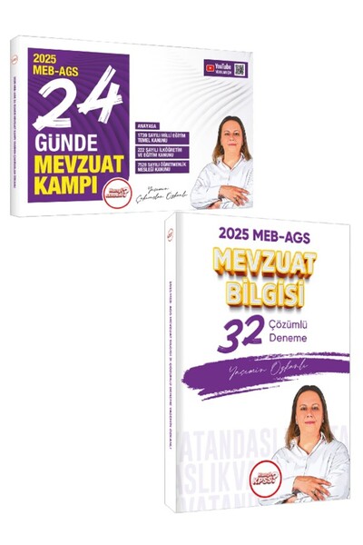 Hangi KPSS 2025 MEB - AGS Mevzuat Bilgisi 24 Günde Kamp ve 32li Deneme 2li Se...