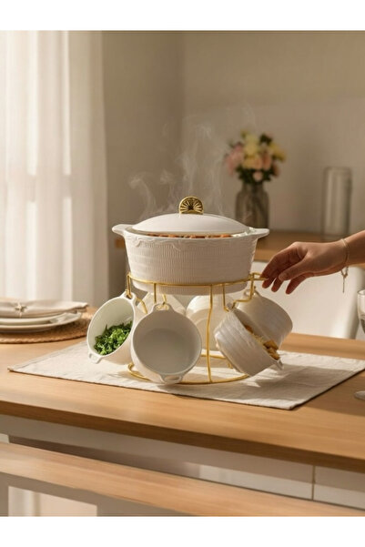 Generic Gold ceramic soup set