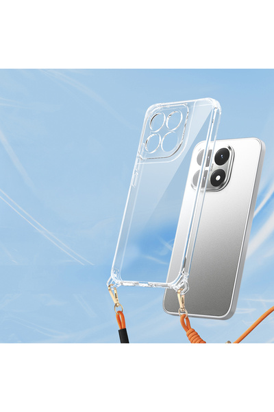 Ummeslem غطاء سيليكون متوافق مع جهاز Xiaomi 15T مع حزام قابل للتركيب ووسادة ه...