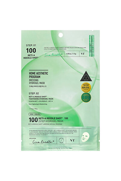 VT COSMETICS Reti-A Reedle Shot 100 Step 2 Hydrogel Mask Masca de fata 33 gr ...