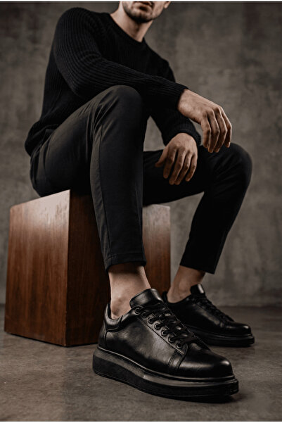 Zerenyus London Edition Premium muške crne patike sa vezicama