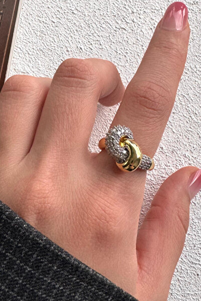 Leo'Stone V.I.P Double Color Series Love Bond Knot Design Adjustable Steel Ri...