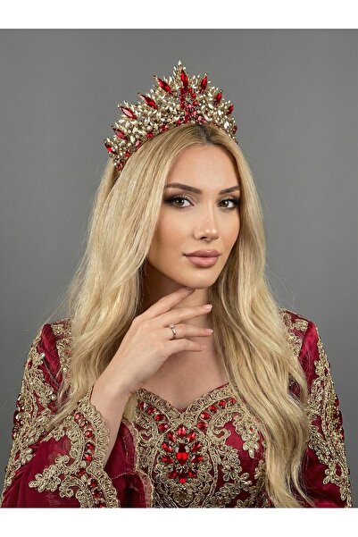 Magic Tiara Işıltılı Kına Gecesi Tacı – Kristal Taşlı Gösterişli Model