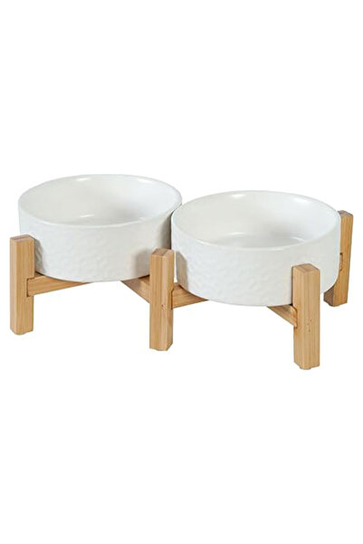 Zolux وعاءان من السيراميك من كيرامو، أبيض، سعة 600 مل