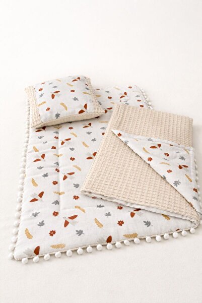 For My Baby Baby Changing Set Muslin – Padded Changing Mat, Pillow, Bib and P...