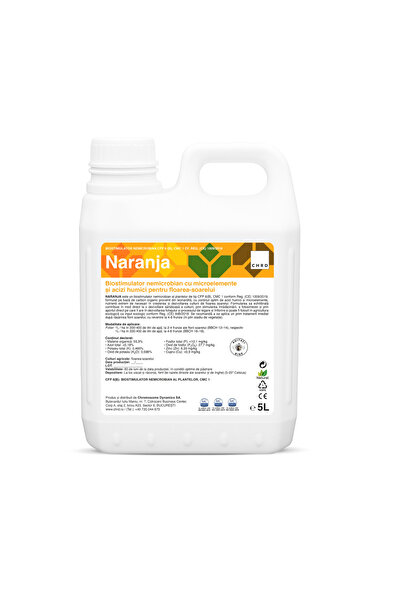 CHRD NARANJA, Немикробен биостимулатор за отглеждане на слънчоглед, 5 л