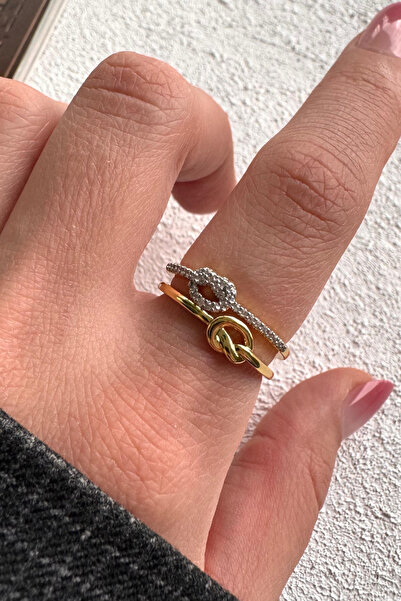 Leo'Stone V.I.P Double Color Series Knots Love Design Zircon Stone Knot Bond ...