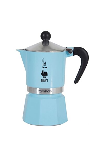 Bialetti Filtru de cafea Rainbow, albastru deschis, 3 căni