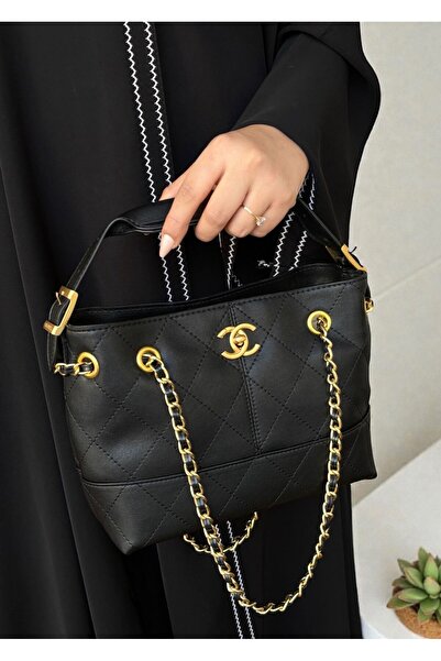 Velvet Vault Women's classic leather "tote" handbag in royal black - quilted ...